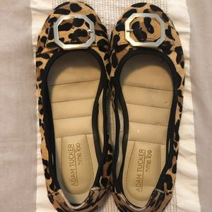 Leopard print flats
